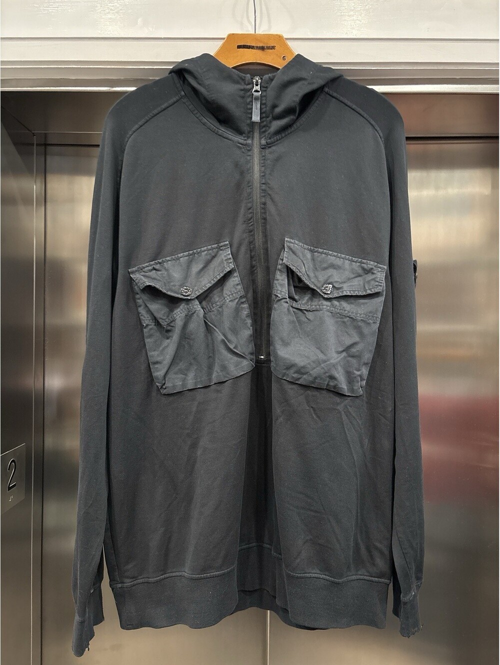 SS20 Ghost half-zip sweatshirt hoodie